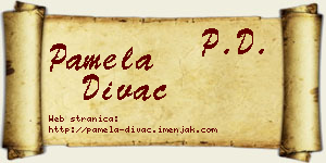 Pamela Divac vizit kartica